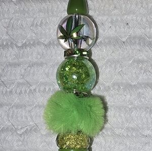 Green Bling Accent Pen